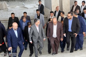 بازدید وزیر فرهنگ و ارشاد اسلامی از مراحل آماده‌سازی رواقین مصلی
