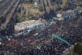 تصاویر هوایی اقامه نماز جمعه 27 دی 98 به امامت رهبر معظم انقلاب