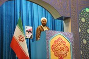 حجت الاسلام و المسلمین حاج علی‌اکبری؛ خطیب جمعه  تهران در روز ۱۵ رجب