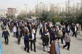 راهپیمایی در محکومیت اقدامات ضد شیعی آل سعود در نماز جمعه 27 اسفند 1400