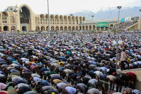 حضور اقشار مختلف مردم در نماز عید سعید فطر