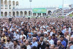 حضور اقشار مختلف مردم در نماز عید سعید فطر