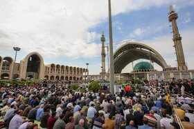 حضور اقشار مختلف مردم در نماز عید سعید فطر