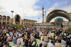 حضور اقشار مختلف مردم در نماز عید سعید فطر