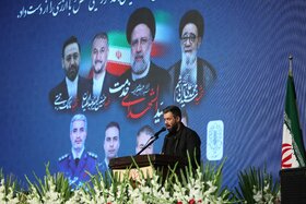 مرثیه سرایی کربلایی حسین ستوده در آیین گرامیداشت و وداع با پیکر مطهر رئیس جمهور شهید سید ابراهیم رئیسی و همراهان