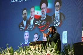 مرثیه سرایی حاج حسین سیب سرخی در آیین گرامیداشت و وداع با پیکر مطهر رئیس جمهور شهید سید ابراهیم رئیسی و همراهان