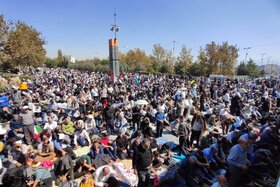 خیابانها و معابر اطراف مصلی در هنگام برگزاری نماز جمعه تهران