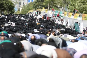 خیابانها و معابر اطراف مصلی در هنگام برگزاری نماز جمعه تهران