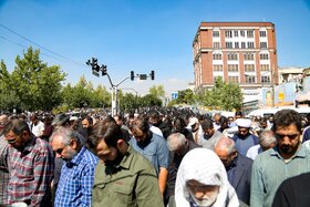 خیابانها و معابر اطراف مصلی در هنگام برگزاری نماز جمعه تهران