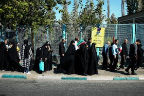 خیابانها و معابر اطراف مصلی در هنگام برگزاری نماز جمعه تهران