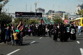 خیابان‌ها و معابر اطراف مصلی در هنگام برگزاری نماز جمعه تهران