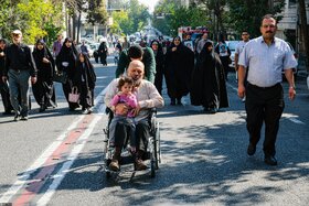 خیابانها و معابر اطراف مصلی در هنگام برگزاری نماز جمعه تهران