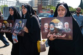 خیابانها و معابر اطراف مصلی در هنگام برگزاری نماز جمعه تهران