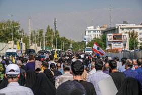 خیابان‌ها و معابر اطراف مصلی در هنگام برگزاری نماز جمعه تهران