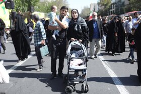 خیابانها و معابر اطراف مصلی در هنگام برگزاری نماز جمعه تهران