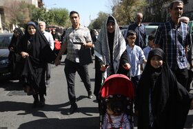 خیابانها و معابر اطراف مصلی در هنگام برگزاری نماز جمعه تهران