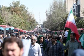 خیابانها و معابر اطراف مصلی در هنگام برگزاری نماز جمعه تهران
