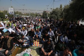 خیابانها و معابر اطراف مصلی در هنگام برگزاری نماز جمعه تهران