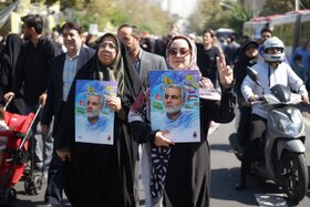 خیابانها و معابر اطراف مصلی در هنگام برگزاری نماز جمعه تهران
