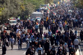 خیابانها و معابر اطراف مصلی در هنگام برگزاری نماز جمعه تهران