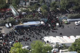 وداع با پیکر مطهر آقای شهید ایران