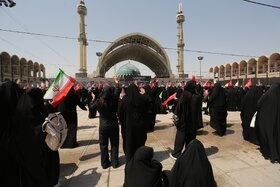 وداع با پیکر مطهر آقای شهید ایران