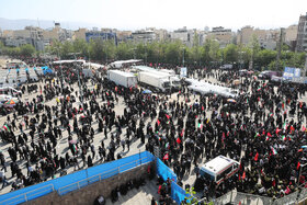 نماز بر پیکر امام شهید انقلاب اسلامی ایران